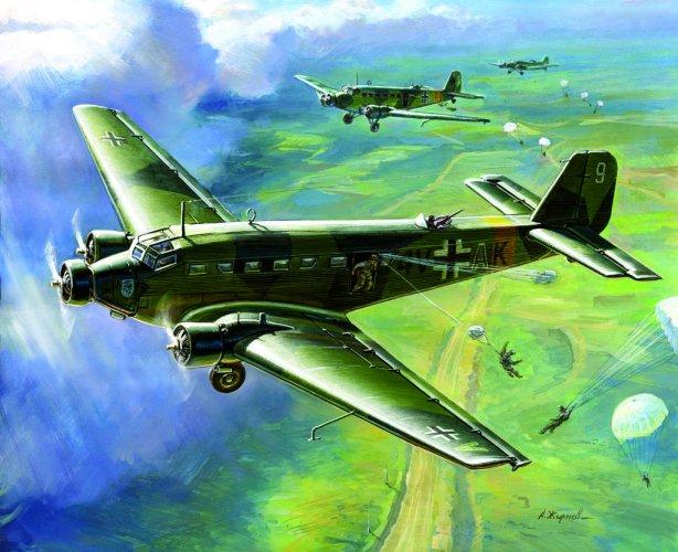 Junkers Ju 52 Transport Flugzeug - Wargame AddOn von Zvezda