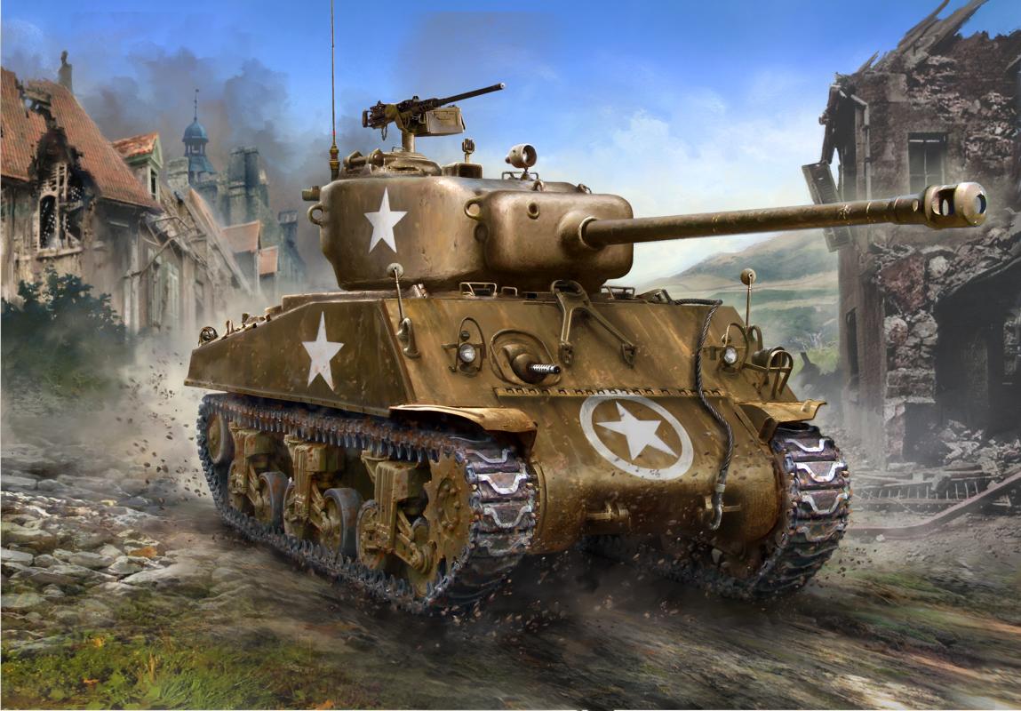 M4A3 (76)W Sherman von Zvezda