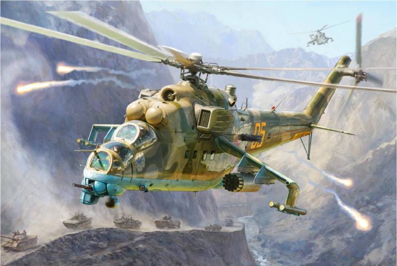 MIL Mi-24V/VP(HIND)Combat Helicopter von Zvezda