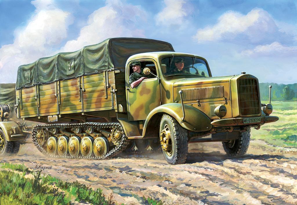 Maultier L-4500R German Halftrack von Zvezda