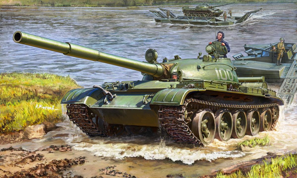 Soviet main battle tank T-62 von Zvezda