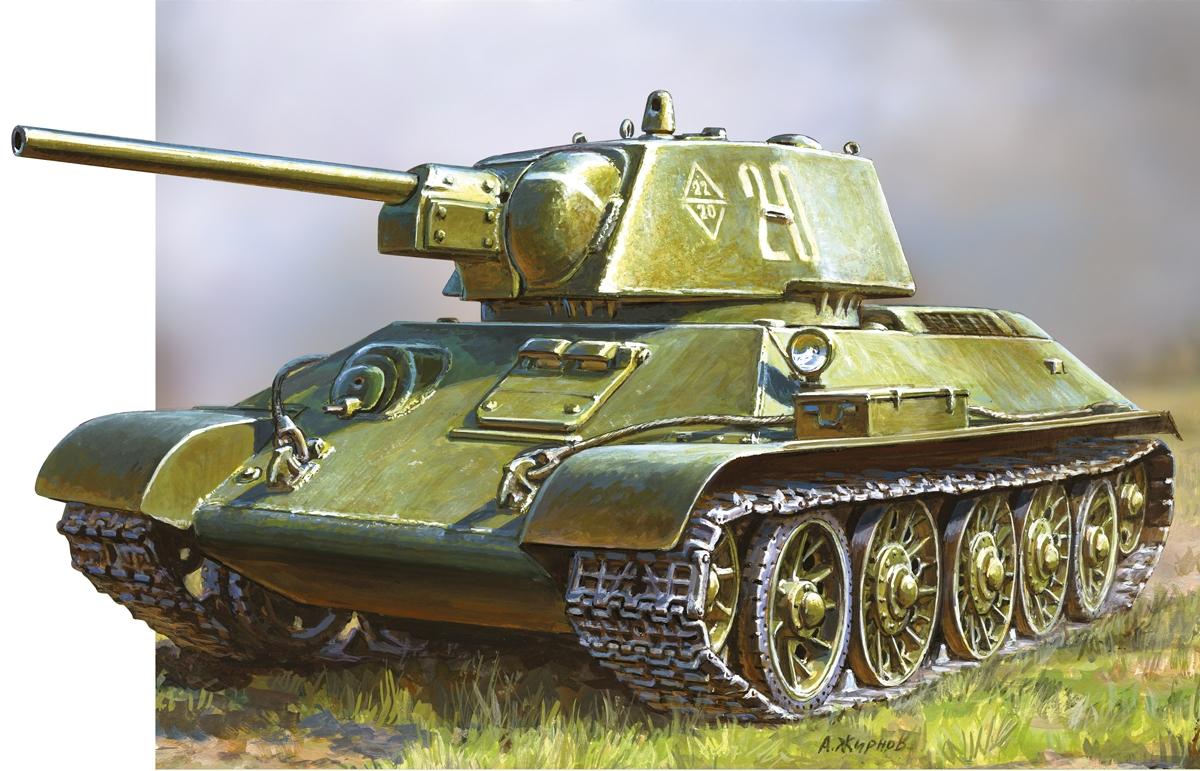 WWII Rus. KPz T34/76 Snap-Fit von Zvezda