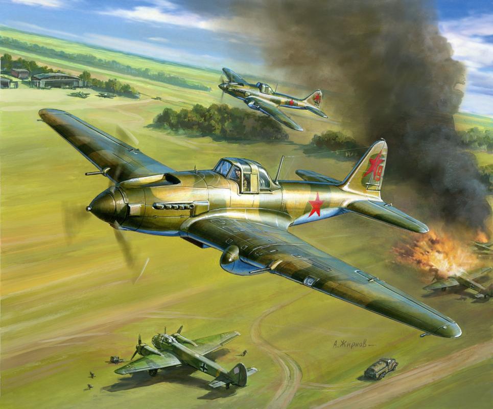 WWII Wargame AddOn Sov.IL-2 Storm. von Zvezda