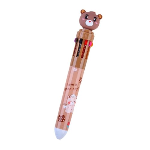 ZwaitL Druckkugelschreiber Lovely Bear Kugelschreiber 0,5 mm 10 in 1 mehrfarbiger Stift Schreibstift Büro Schulbedarf ZwaitL Druckkugelschreiber Lovely Bear Kugelschreiber 0,5 mm 10 in 1 mehrfarbiger Stift Schreibstift Büro Schulbedarf von ZwaitL