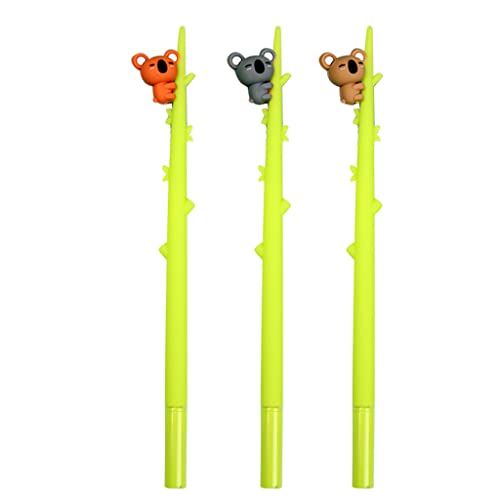 ZwaitL Koalabär-Gelschreiber, nachfüllbar, für Halloween/Weihnachten, Partyzubehör, Studenten, Kinder, 3 Stück von ZwaitL