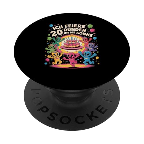 Ich Feiere 20 Runden Um Die Sonne Zwanzig 20 Geburtstag PopSockets Klebender PopGrip Ich Feiere 20 Runden Um Die Sonne Zwanzig 20 Geburtstag PopSockets Klebender PopGrip von Zwanzig 20 Geburtstag Ich Feiere 20