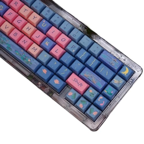 Zxfdsfdbnm 126-Tasten XDA Höhe Tastenkappen Set In Blumendesign Elegant Für Den Bürogebrauch Spiele Und Die Personalisierung Mechanischer Tastaturen von Zxfdsfdbnm