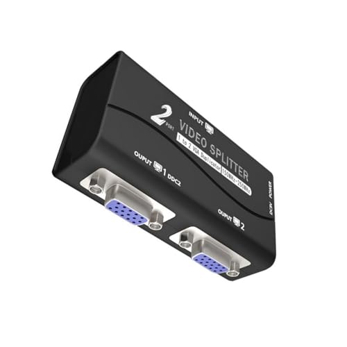 Zxfdsfdbnm Hochauflösender VGA Splitter 1 Auf 2 VGA Duplikatoren Für Projektoren Und LCDs Mit Energieverwaltungsfunktionen Für Projektoren Zxfdsfdbnm Hochauflösender VGA Splitter 1 Auf 2 VGA Duplikatoren Für Projektoren Und LCDs Mit Energieverwaltungsfunktionen Für Projektoren von Zxfdsfdbnm
