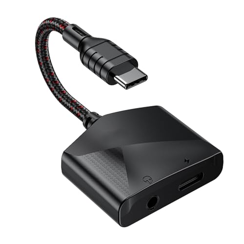 Zxfdsfdbnm Mehrfach verwendbarer USB-C-Sound- und Ladeadapter, schnelles Aufladen mit Kopfhörer-USB C auf 3,5 mm und Ladesplitter Zxfdsfdbnm Mehrfach verwendbarer USB-C-Sound- und Ladeadapter, schnelles Aufladen mit Kopfhörer-USB C auf 3,5 mm und Ladesplitter von Zxfdsfdbnm