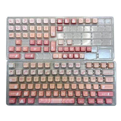 Zxfdsfdbnm Sakuras Keycaps Dye Sublimation Process Keycap 126Key Für Mechanische Tastaturen Installation von Zxfdsfdbnm