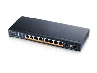 Zyxel Switch smart managed Layer2 10 Port 8x 25 GbE PoE Budget 130 Watt 8x PoE bt 2x SFP Desktop Lüfterlos NebulaFlex XMG191510EP von ZyXEL Communications