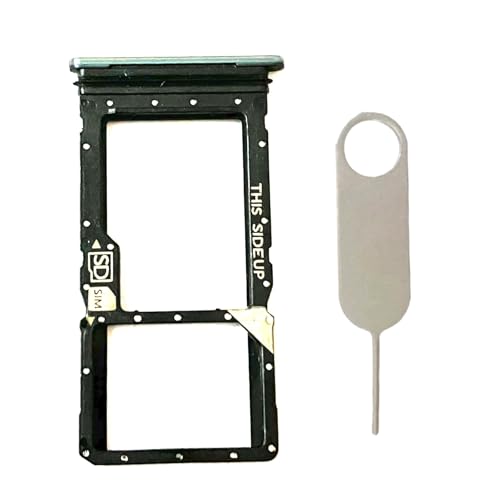 Einzel-SIM-Kartenfach, Micro-SD-Kartenfach, Ersatz für Motorola Moto G Stylus 5G 2024 XT2419, inkl. Kartenauswurfstift (Gold) von Zyh The ocean