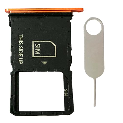 Ersatz-SIM-Kartenfach, Ersatz für Motorola Moto Razr 2024 Razr 50 XT2453 XT2453-2, inkl. Kartenauswurfstift (Orange) von Zyh The ocean
