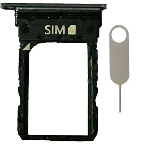SIM-Kartenfach, Ersatz für Motorola Moto Razr 40 Ultra/Razr Plus 2023 XT2321, inkl. Kartenauswurfstift, Schwarz von Zyh The ocean