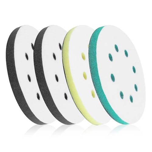Zyiphor 4 Stück Interface-Puffer 125 mm, 125 mm aus Schwamm, Schleifpads, Ersatzpolster für Schleifmaschine Zyiphor 4 Stück Interface-Puffer 125 mm, 125 mm aus Schwamm, Schleifpads, Ersatzpolster für Schleifmaschine von Zyiphor