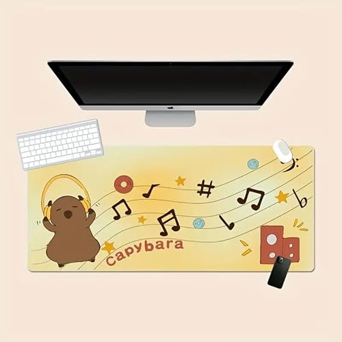 Zyrurzo Capybara Große Mauspads, niedliches Muster, Laptop, rutschfest, für Büro, Schreibtisch, Tischschutz, Heimdekoration, 81,3 x 38,1 cm Zyrurzo Capybara Große Mauspads, niedliches Muster, Laptop, rutschfest, für Büro, Schreibtisch, Tischschutz, Heimdekoration, 81,3 x 38,1 cm von Zyrurzo