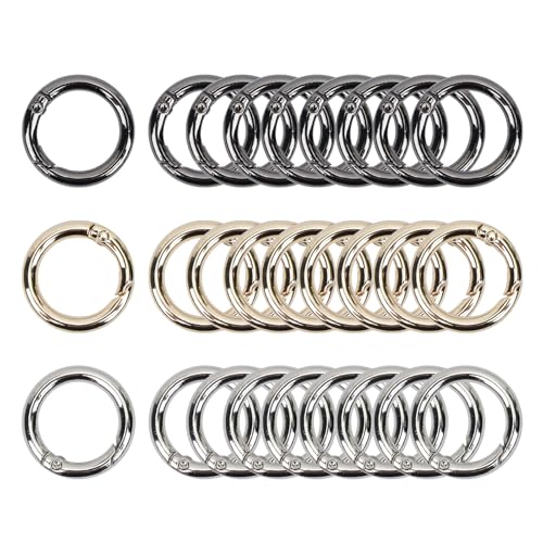 Zythrem 24 Stück Schlüsselringe Karabiner Rund Schlüsselring Schlüsselanhänger Ringe Karabiner Ring Schlüsselringe Edelstahl Rund Karabinerhaken DIY Handwerk Produktion Zythrem 24 Stück Schlüsselringe Karabiner Rund Schlüsselring Schlüsselanhänger Ringe Karabiner Ring Schlüsselringe Edelstahl Rund Karabinerhaken DIY Handwerk Produktion von Zythrem