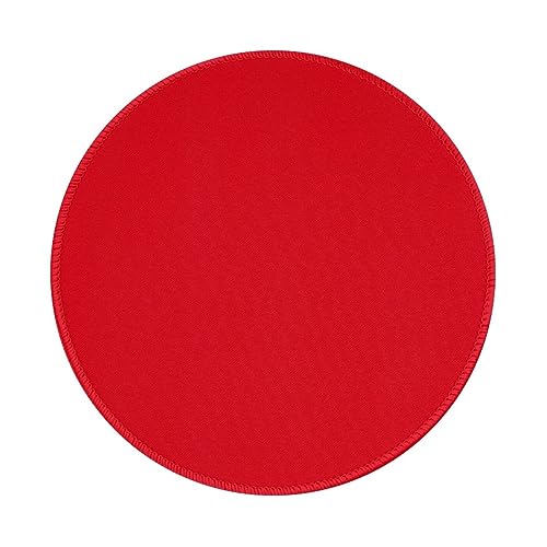 Zyvia Einfarbiges rotes rundes Mauspad, 20,3 cm, Gummi, rutschfest, verschleißfest, bequem, Präzisionsverschluss, Kantenverdickung, Design ist geeignet für Bürospiele Zyvia Einfarbiges rotes rundes Mauspad, 20,3 cm, Gummi, rutschfest, verschleißfest, bequem, Präzisionsverschluss, Kantenverdickung, Design ist geeignet für Bürospiele von Zyvia