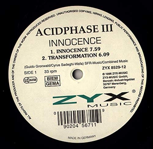 Innocence [Vinyl Maxi-Single] von Zyx (Zyx)