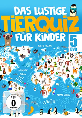 Das lustige Tierquiz für Kinder [5 DVDs] von Zyx Music (ZYX)