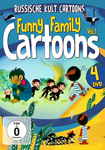 Funny Family Cartoons Vol. 1 [4 DVDs] von Zyx Music (ZYX)