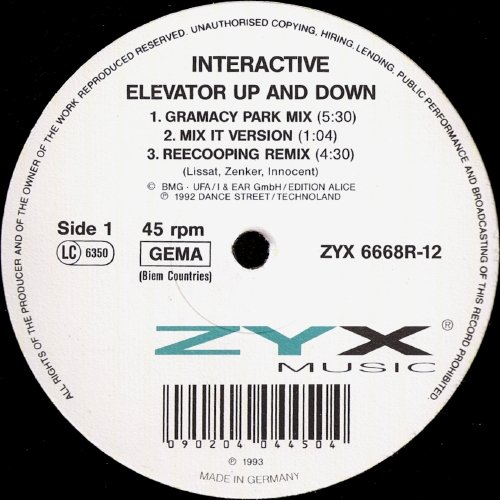 Elevator Up & Down [Vinyl LP] von Zyx Records