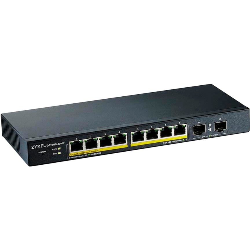 GS1900-10HP V2, Switch GS1900-10HP V2, Switch von Zyxel