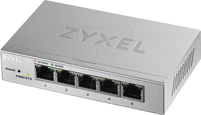 ZYXEL GS1200-5 - Switch, 5-Port, Gigabit Ethernet von Zyxel