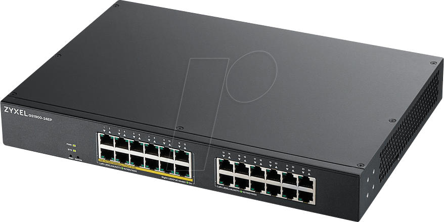 ZYXEL GS190024EP - Switch, 24-Port, Gigabit Ethernet, PoE+ von Zyxel