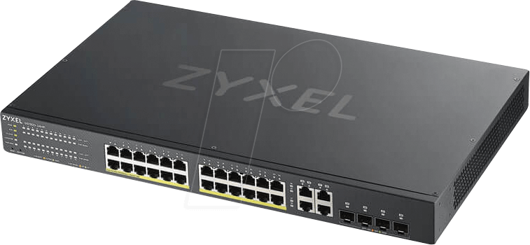 ZYXEL GS192024H - Switch, 28-Port, Gigabit Ethernet, RJ45/SFP, PoE von Zyxel