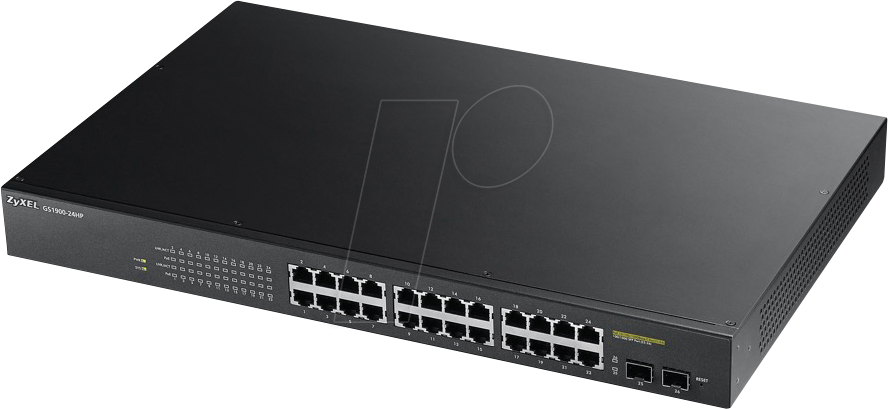 ZYXEL GS1924HP21 - Switch, 26-Port, Gigabit Ethernet, PoE+, SFP von Zyxel