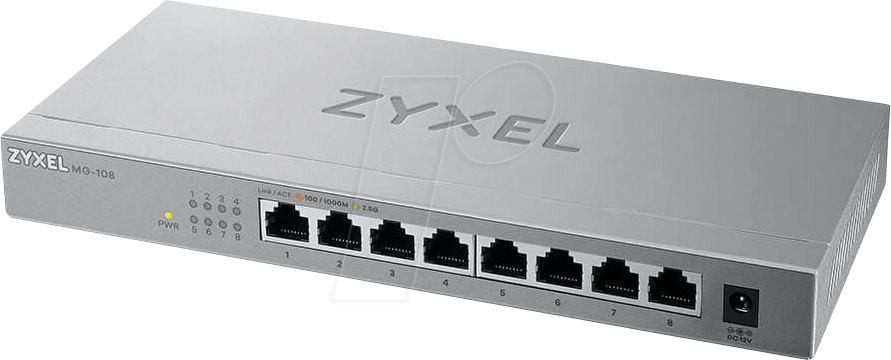 ZYXEL XMG-108 - Switch, 8-Port, 2,5 Gigabit Ethernet von Zyxel