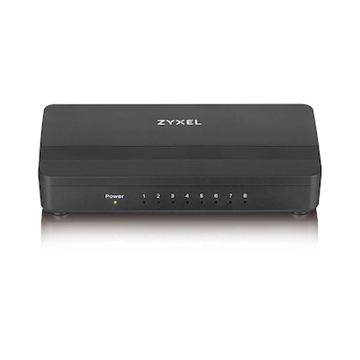 ZyXEL GS-108SV2 8-Port Desktop Gigabit Ethernet Media Switch, 8x RJ-45 von Zyxel