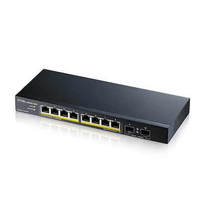 ZyXEL GS1100-10HP v2 10-Port unmanaged 8x Gigabit, 2x Fiber Uplink, 120W PoE+ von Zyxel