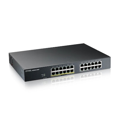 ZyXEL GS1915-24EP 24-Port GbE 802.3at, Smart Switch, NebulaFlex, PoE+ 130W, Rack von Zyxel