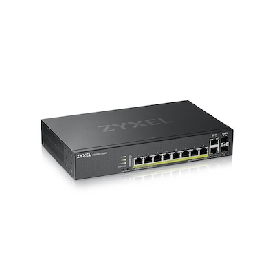ZyXEL GS2220-10HP 8-Port + 2x SFP/Rj45 Gigabit L2 managed PoE+ Switch, 180W von Zyxel