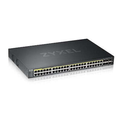 ZyXEL GS2220-50HP 44-Port + 4x SFP/Rj45 +2x SFP GbE L2 managed PoE+ Switch 375W von Zyxel