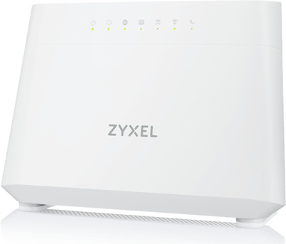 Zyxel DX3301-T0 - WLAN-System (Router) - MPro Mesh Solutions - DSL-Modem - GigE - 802,11a/b/g/n/ac/ax - Dual-Band - VoIP-Telefonadapter (DX3301-T0-DE01V1F) von Zyxel