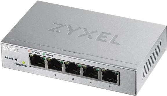Zyxel GS1200-5HP v2 - Switch - verwaltet - 1 x 10/100/1000 + 4 x 10/100/1000 (PoE+) - Desktop - PoE+ (60 W) von Zyxel