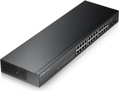 Zyxel GS1900-24 - Switch - Smart - 24 x 10/100/1000 + 2 x Gigabit SFP (Uplink) - Desktop, an Rack montierbar von Zyxel