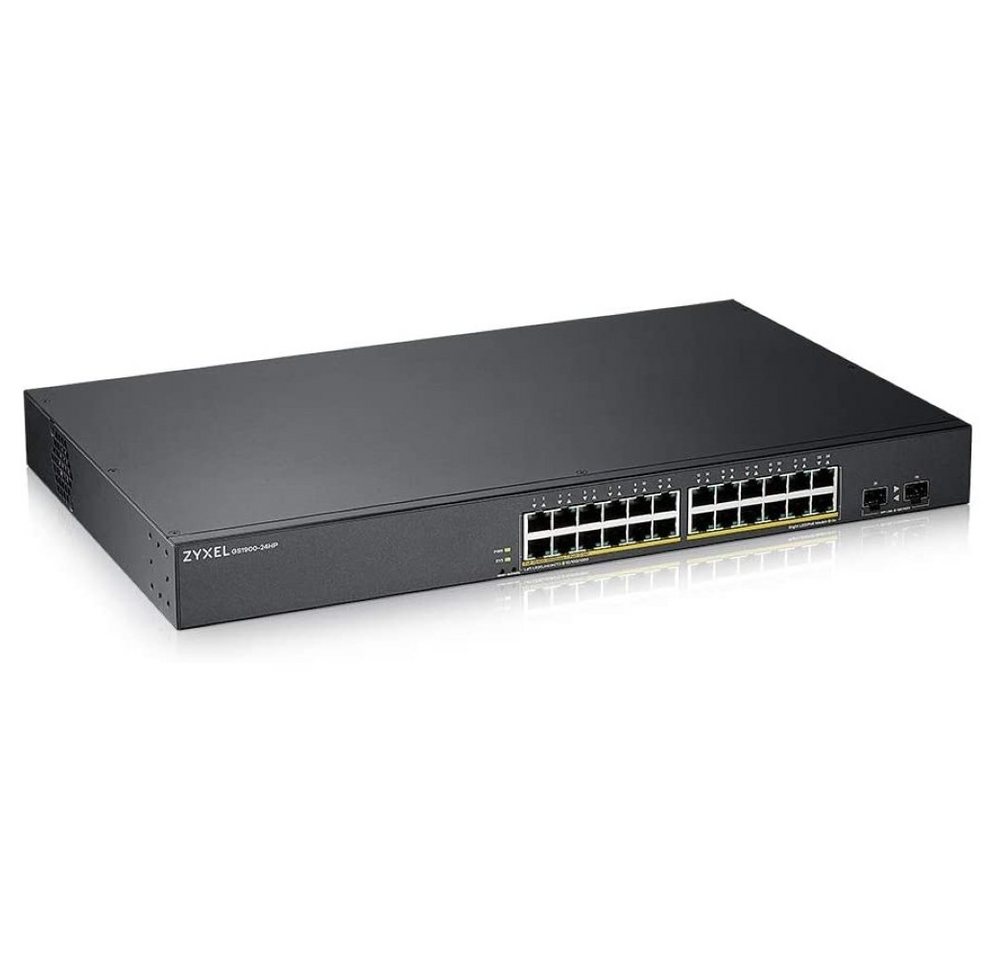 Zyxel GS1900-24HPv2 24-Port PoE Gigabit Ethernet - Netzwerk Switch - schwarz Netzwerk-Switch von Zyxel