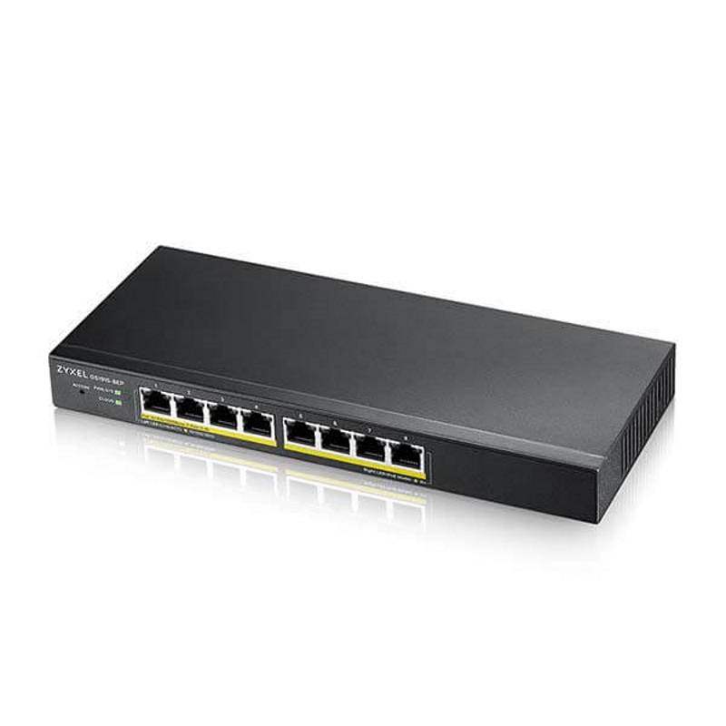 Zyxel GS1915-8EP Smart Managed Switch 8x Gigabit Ethernet (8x PoE+, max. 60 Watt) von Zyxel