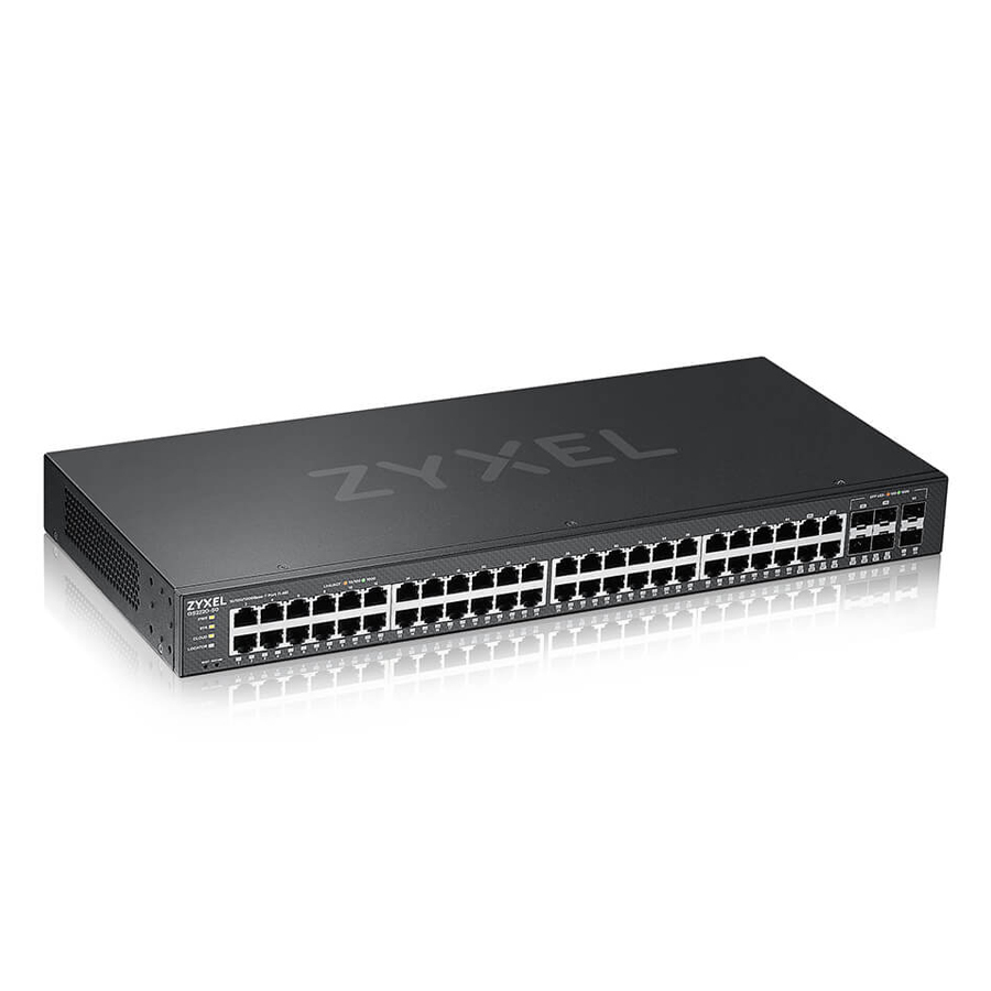 Zyxel GS2220-50 Managed Switch 44x Gigabit Ethernet, 4x RJ45/SFP Combo, 2x Gigabit SFP von Zyxel