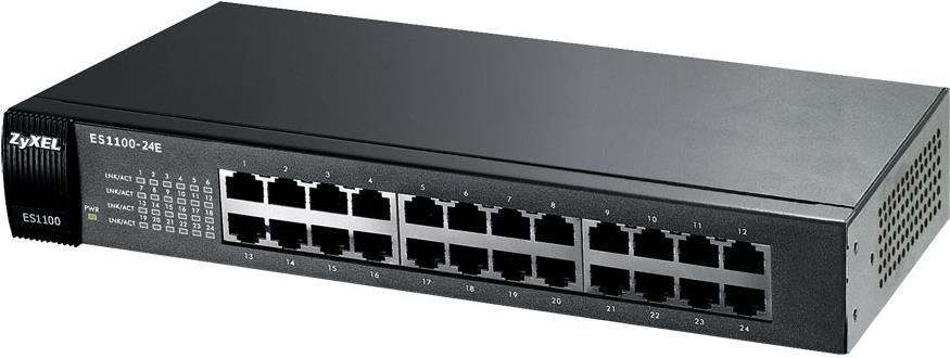 Zyxel Switch / 10/100 / 24-Ports / RJ45 / unma (ES1100-24E-EU01F) von Zyxel