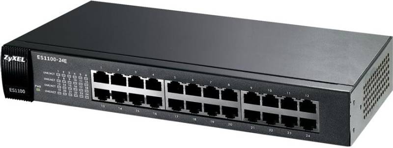 Zyxel ES-1100-24E - Switch - unmanaged - 24 x 10/100 - Desktop (ES1100-24E-EU01F) von Zyxel