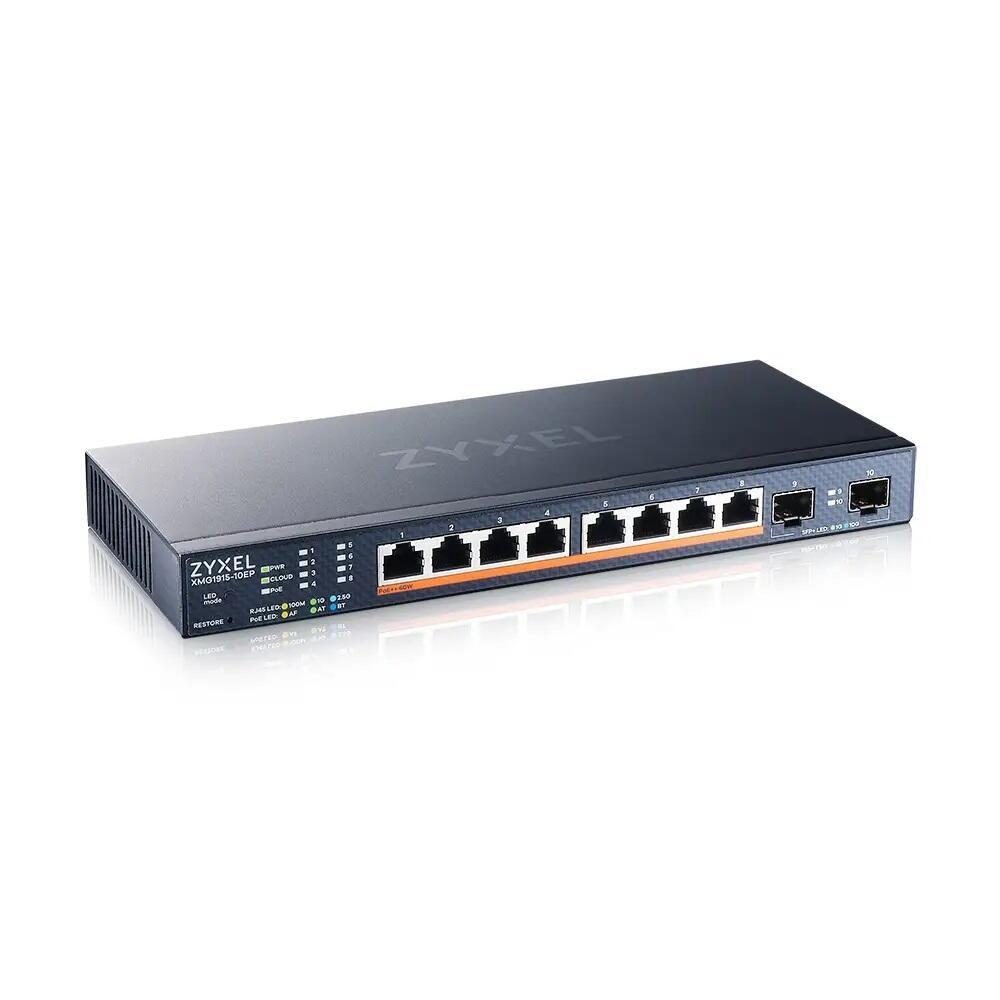 Zyxel Switch 10-Port MultiGig 8x 2.5G + 2x 10G SFP+ L2 von Zyxel