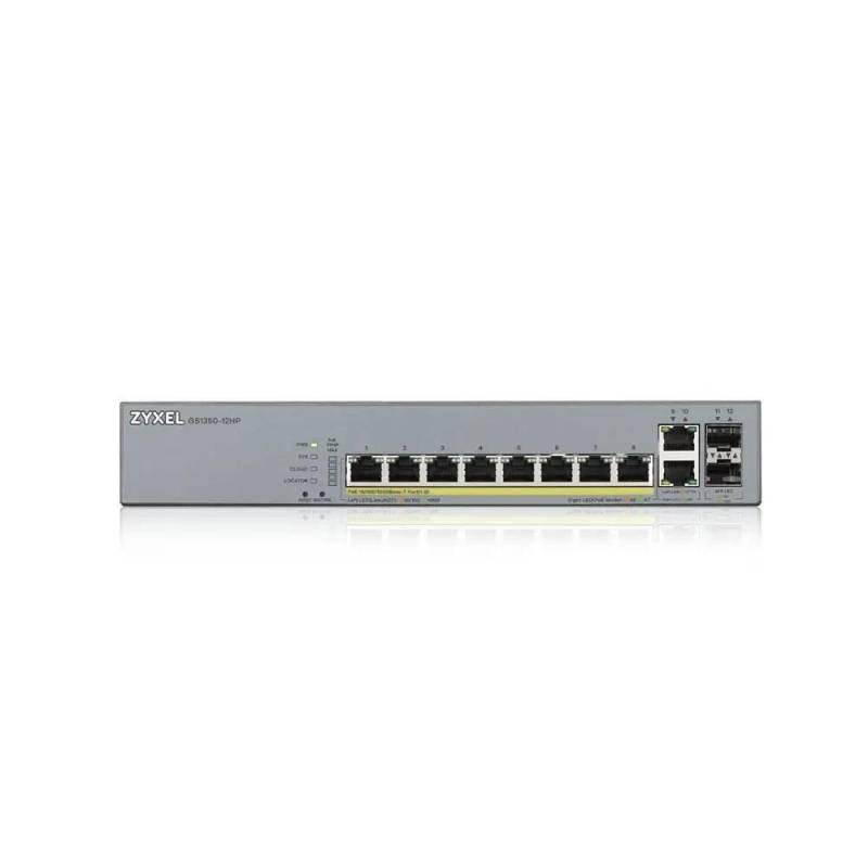 Zyxel Switch 12-Port Gigabit 10xRJ45 + 2xSFP L2 von Zyxel