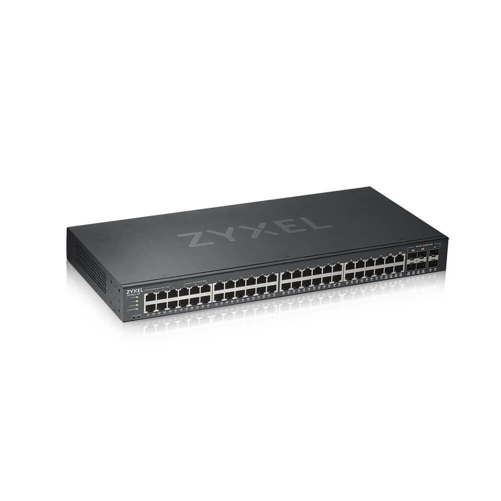 Zyxel Switch 50-Port Gigabit 44-Port Ethernet, 4-Port Combo, 2-Port SFP Smart... von Zyxel