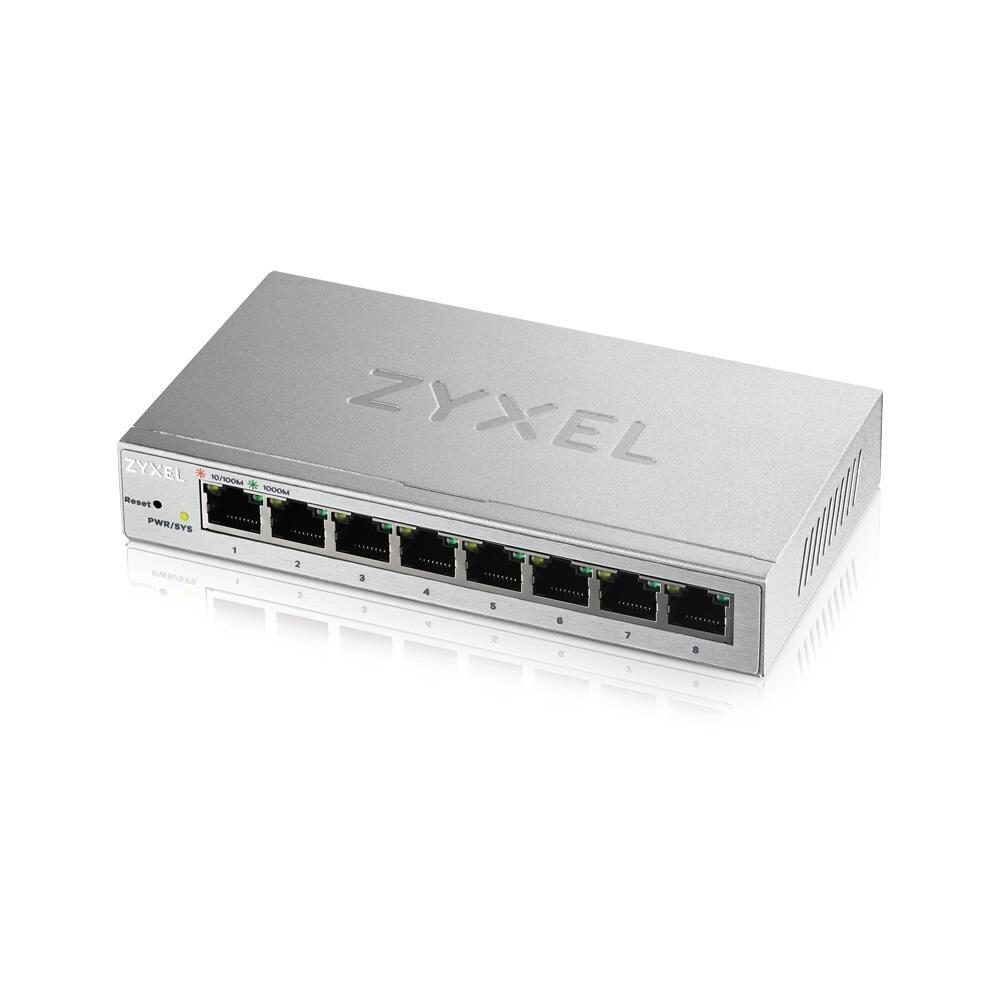 Zyxel Switch 8-Port Gigabit Ethernet lüfterlos Web managed Zyxel Switch 8-Port Gigabit Ethernet lüfterlos Web managed von Zyxel