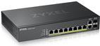 Zyxel GS2220-10HP - Switch - managed - 8 x 10/100/1000 (PoE+) + 2 x Kombi-Gigabit-SFP - an Rack montierbar, wandmontierbar - PoE+ (180 W) (GS2220-10HP-EU0101F) von Zyxel